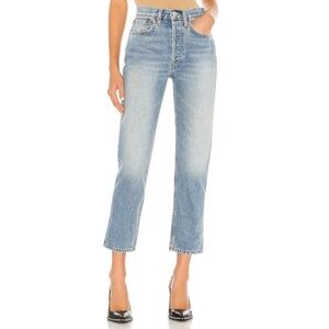 Re/Done Stove Pipe High Rise Jeans